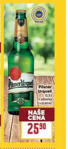 Billa Pivo pilsner urquell nabídka