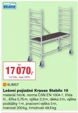 DEK Lešení pojízdné Krause Stabilo 10 nabídka