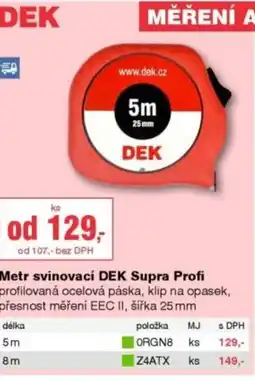 DEK DEK Metr svinovací Supra Profi nabídka