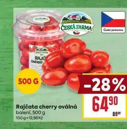Billa Rajčata cherry oválná balení, 500 g nabídka