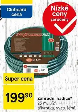 Tesco Zahradní hadice, 25 m. 1/2, třívrstvá, vyztužená nabídka