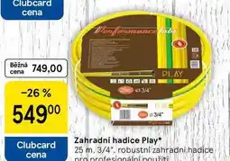 Tesco Zahradní hadice Play, 25 m. 3/4, robustní zahradní hadice pro profesionální použití nabídka