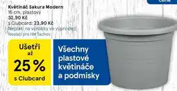 Tesco Květináč Sakura Modern, 16 cm, plastový nabídka