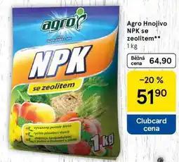 Tesco Agro Hnojivo NPK se zeolitem, 1 kg nabídka
