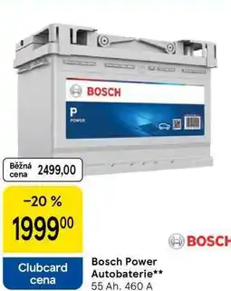 Tesco Bosch Power Autobaterie, 55 Ah, 460 A nabídka