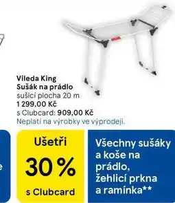 Tesco Vileda King Sušák na prádlo, sušicí plocha 20 m nabídka