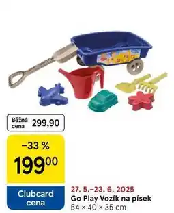 Tesco Go Play Vozík na písek, 54 × 40 × 35 cm nabídka