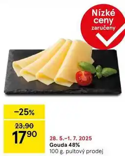 Tesco Gouda 48%, 100 g nabídka