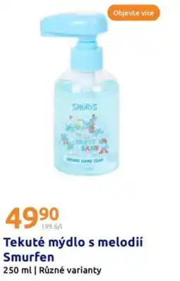 Tekuté mýdlo s melodií smurfen