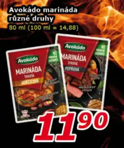 Avokádo marináda různé druhy