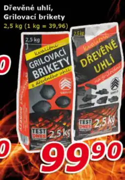 ESO MARKET Dřevěné uhlí, grilovací brikety nabídka