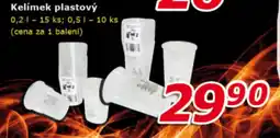 Kelímek plastový