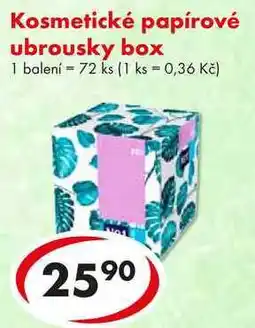 CBA Kosmetické papírové ubrousky box, 72 ks nabídka