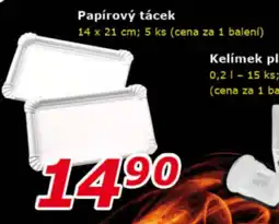 ESO MARKET Papírový tácek nabídka