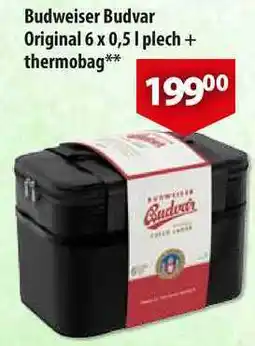CBA Budweiser Budvar Original, 6x 0,5 I plech + thermobag nabídka