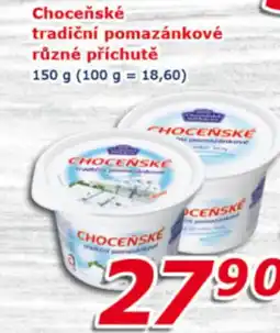ESO MARKET Choceňské tradiční pomazánkové různé příchutě nabídka