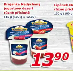 ESO MARKET Krajanka nadýchaný jogurting dezert různé příchutě nabídka
