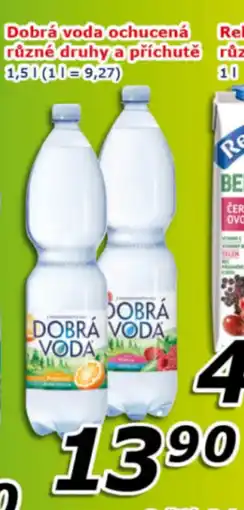 ESO MARKET Dobrá voda ochucená různé druhy a příchutě nabídka
