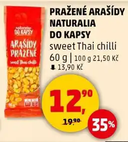Penny Market PRAŽENÉ ARAŠÍDY NATURALIA DO KAPSY sweet Thai chilli nabídka