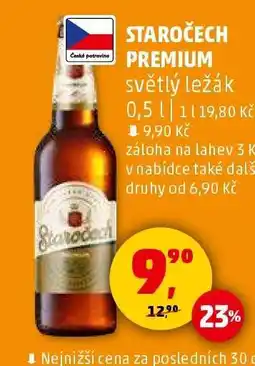 Penny Market Staročech Premium světlý ležák 0,5 l nabídka