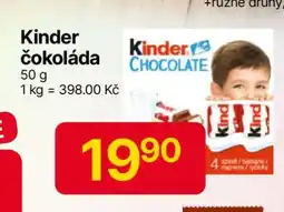 Hruška Kinder čokoláda nabídka