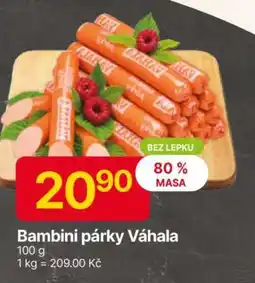 Hruška Bambini párky Váhala nabídka