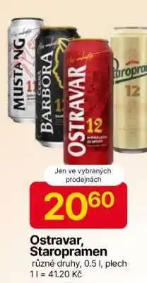 Hruška Ostravar, Staropramen nabídka