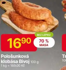 Hruška Pološunková klobása Bivoj nabídka