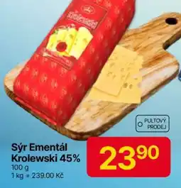 Hruška Sýr Ementál Krolewski 45% nabídka