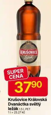 Hruška Krušovice Královská Dvanáctka světlý ležák nabídka