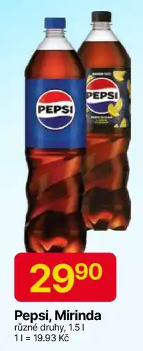 Hruška Pepsi, Mirinda nabídka