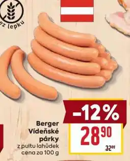 Billa BERGER VÍDEŇSKÉ PÁRKY nabídka