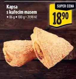 Albert Kapsa s kuřecím masem nabídka