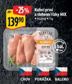 Albert Kuřecí prsí a stehenní řízky MIX nabídka