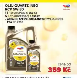 Auto Kelly Olej quartz ineo rcp 5w-30 nabídka