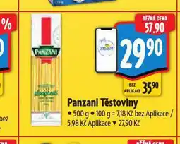 Albert Panzani těstoviny nabídka