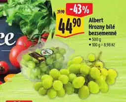 Albert Hrozny bílé bezsemenné nabídka