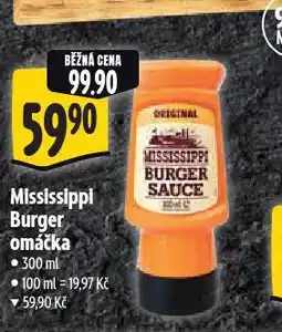 Albert Mississippi burger omáčka nabídka