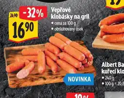 Albert Vepřové klobásky na gril nabídka