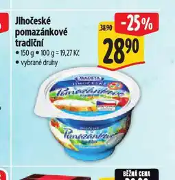 Albert Jihočeské pomazánkové tradiční nabídka
