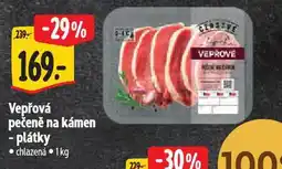 Albert Vepřová pečeně na kámen - plátky nabídka