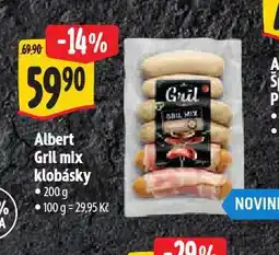 Albert Gril mix klobásky nabídka
