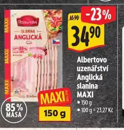Albert Anglická slanina nabídka