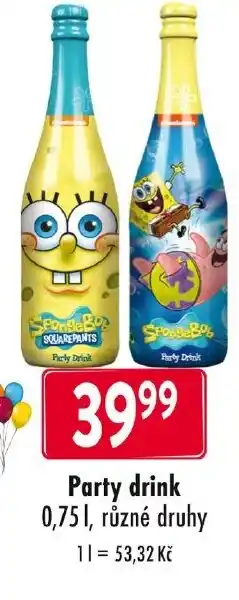 Qanto Party drink nabídka