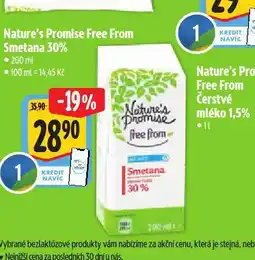Albert Free from smetana 30% nabídka