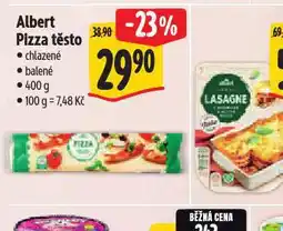 Albert Pizza těsto nabídka