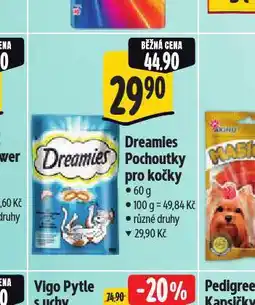 Albert Dreamies pochoutky pro kočky nabídka