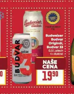 Billa Pivo budweiser budvar original nabídka