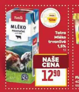 Billa Tatra mléko 1,5% nabídka