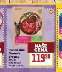 Billa Purina one granule pro psy nabídka